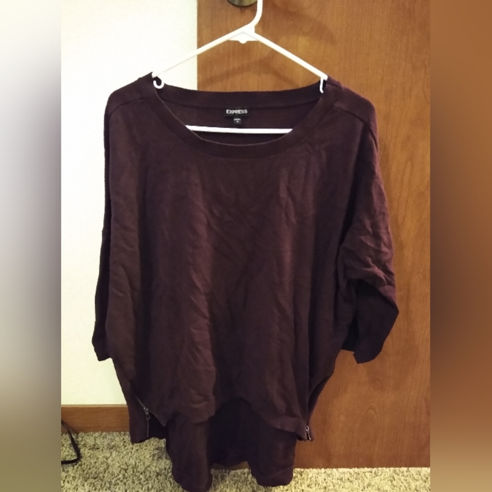 Express zipper sweater large